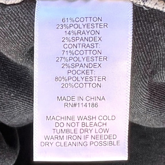 🌻NEW w.tag Frye and Co. Gray Wash Mid Rise Cropped Button-Fly Jeans Size 24W - Picture 7 of 9